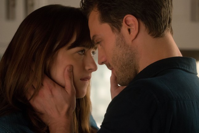 Undated handout photo issued by Universal Pictures of Jamie Dornan and Dakota Johnson in a scene from the new Fifty Shades Darker film. PRESS ASSOCIATION Photo. Issue date: Thursday February 9, 2017. See PA story SHOWBIZ FiftyShades Review. Photo credit should read: Doane Gregory/Universal Pictures/PA Wire NOTE TO EDITORS: This handout photo may only be used in for editorial reporting purposes for the contemporaneous illustration of events, things or the people in the image or facts mentioned in the caption. Reuse of the picture may require further permission from the copyright holder.