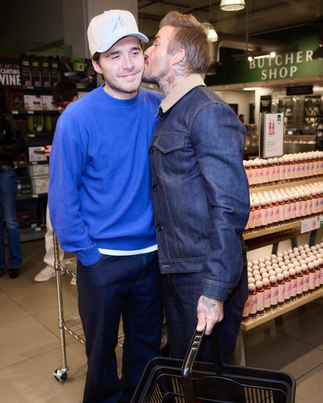 Brooklyn Beckham Launches Cloud23 - David Victoria Nicola Romeo joanne and Sandra Thank you all for coming to support me x love you all x You can buy @cloud23 @wholefoods market. I have put my heart into this and I?m so excited for you all to try x ??
