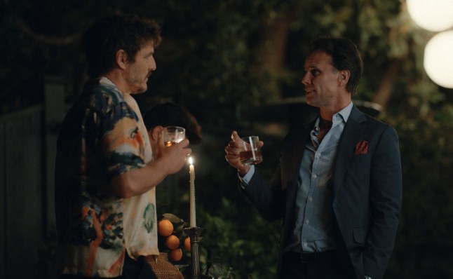 The Univited Rufus Sewell (Gerald), Walter Goggins (Sammy), Elizabeth Reaser (Rose) and Eva De Dominici (Della) in THE UNINVITED. Courtesy of Foton Pictures