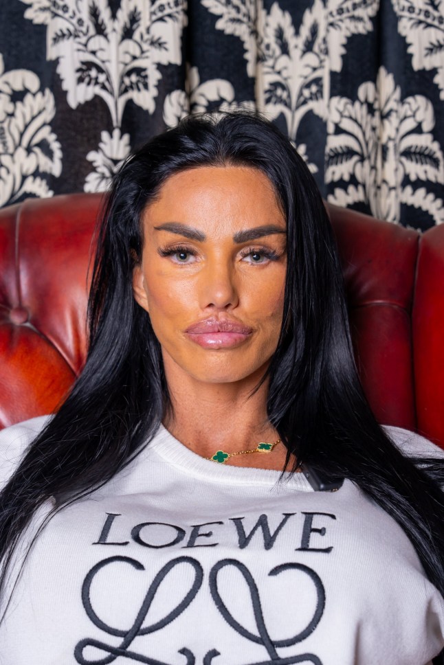 CAMBRIDGE, CAMBRIDGESHIRE - MAY 07: Katie Price speaks at The Cambridge Union on May 07, 2025 in Cambridge, Cambridgeshire. (Photo by Nordin Catic/Getty Images for The Cambridge Union)