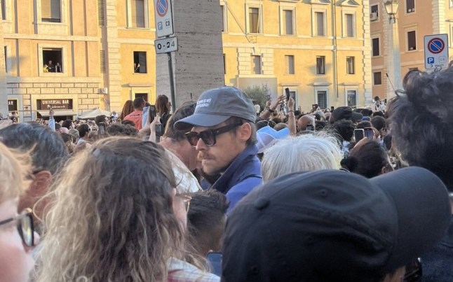 Harry Styles at Saint Peter's Basilica in Rome today
