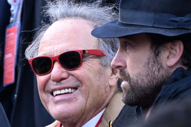US filmmaker Oliver Stone attends the Victory Day military parade at Red Square in central Moscow on May 9, 2025. Russia celebrates the 80th anniversary of the Soviet Union's victory over Nazi Germany in World War Two (WWII). (Photo by Kirill KUDRYAVTSEV / AFP) (Photo by KIRILL KUDRYAVTSEV/AFP via Getty Images)